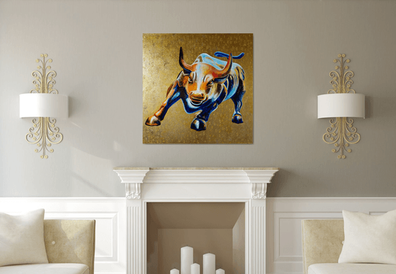 Charging Bull on Wall Street