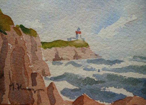 Cliffs at Howth Head by Maire Flanagan