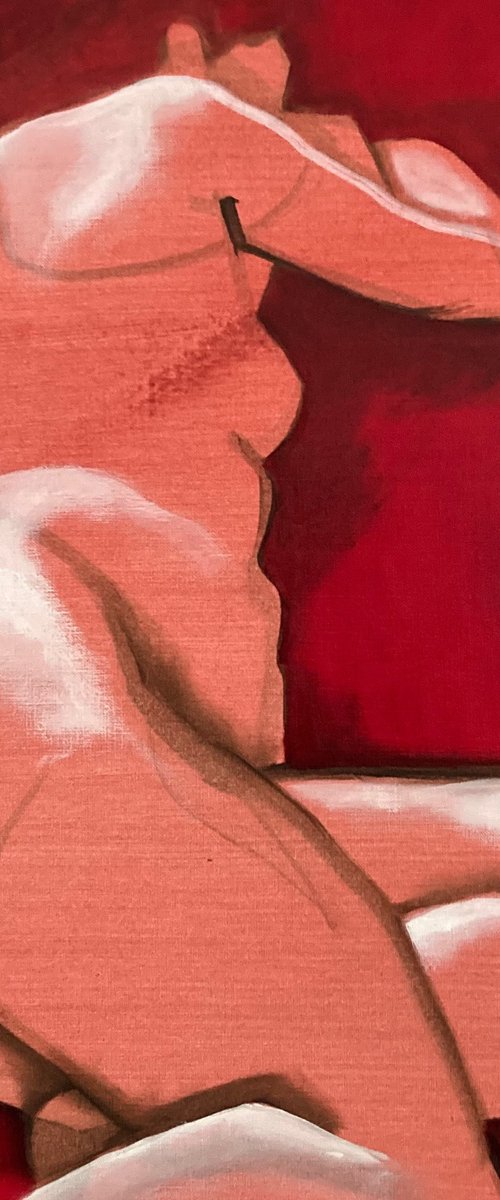 Model Study (Red) by Tarja Laine