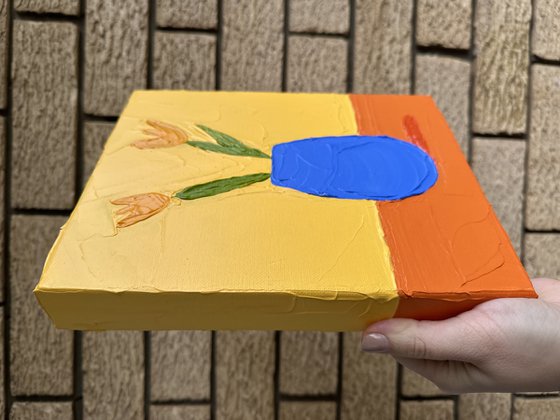 Still life with tulips