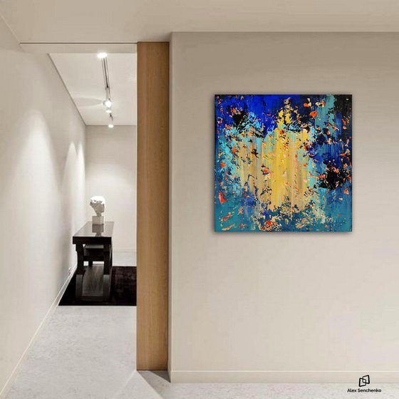 100x100cm. / abstract painting / Abstract 21105