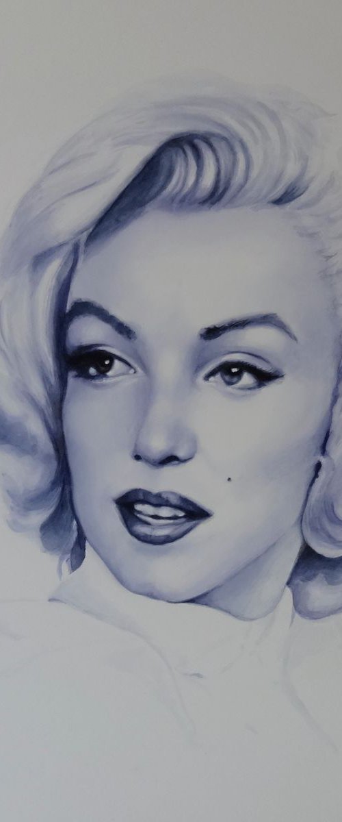 Marilyn 'Like a candle in the wind' by Mel Davies Original Art