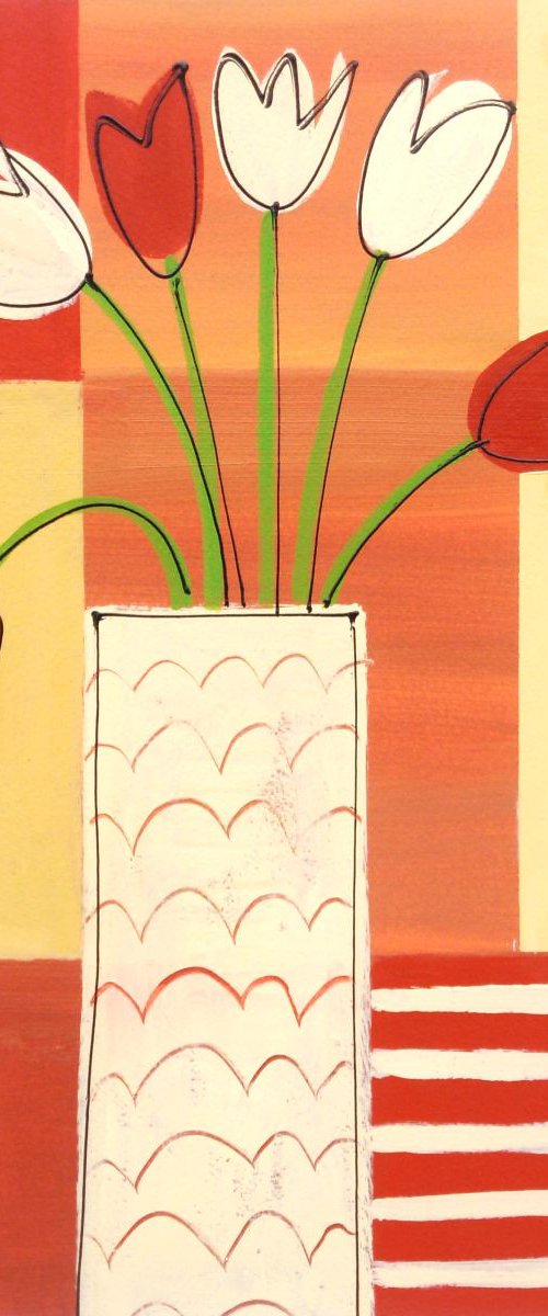 Tulips and Shutters by Jan Rippingham