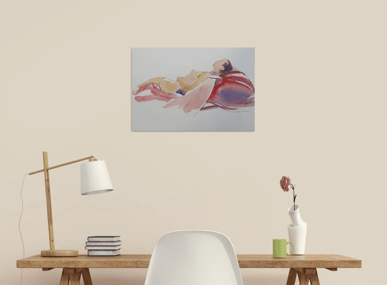 Reclining female nude