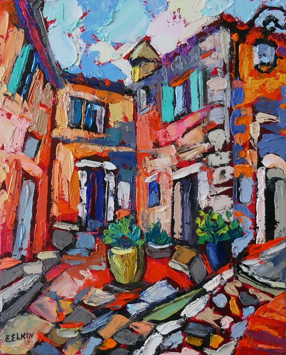 Eze Village Tapestry