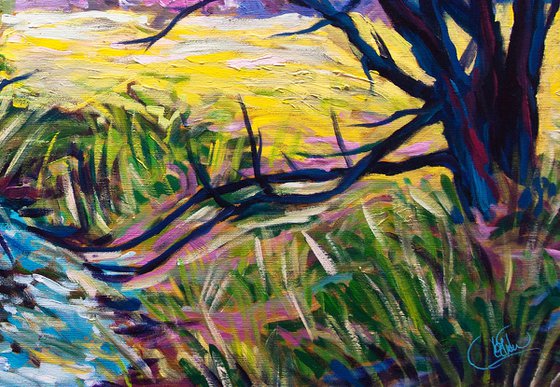 Meadow - 100x70cm canvas  - acrylic