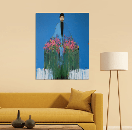 The Girl with Bouquet