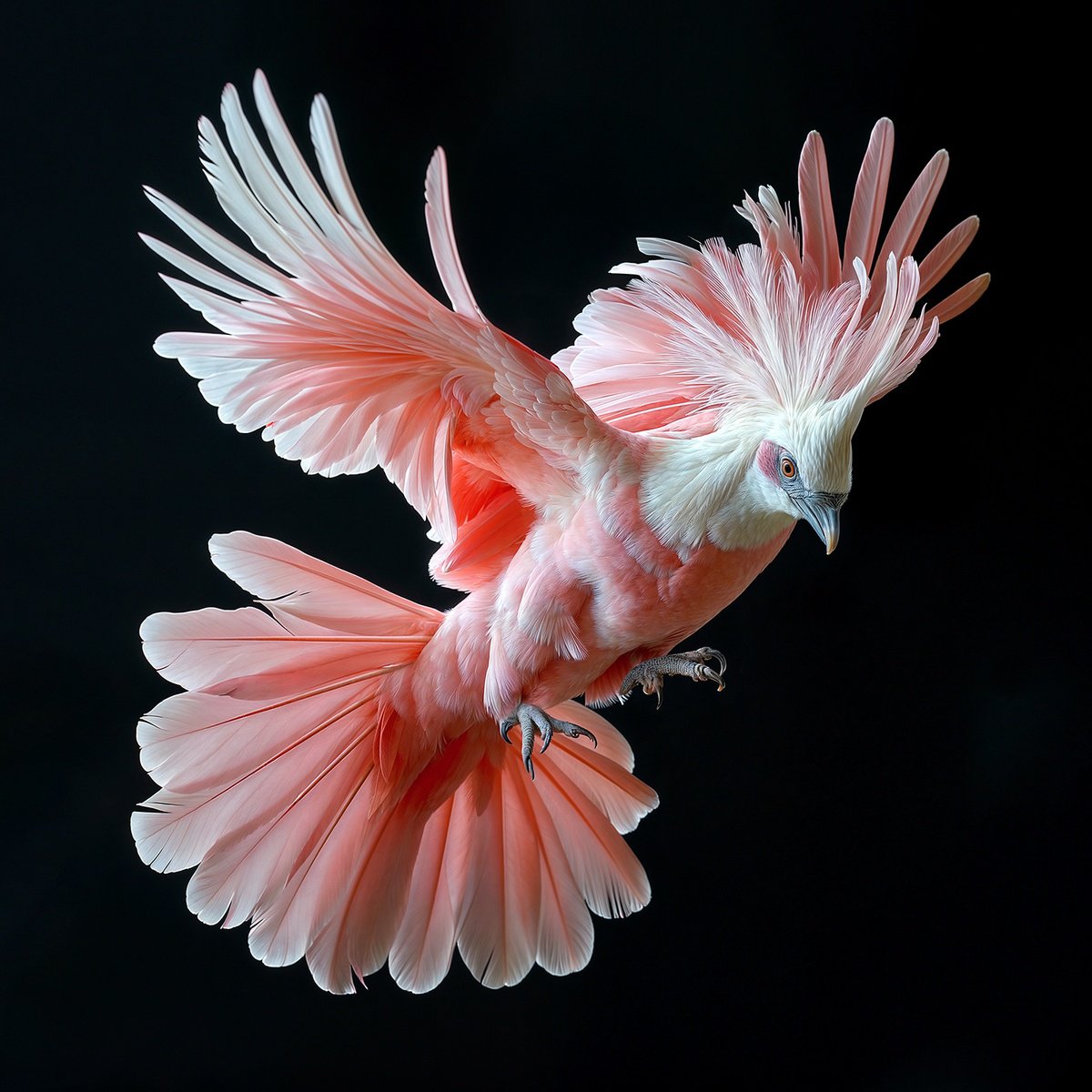 Photorealistic Animal Photograph By Michael Filonow, 26 X 26", Victoria Crowned Pigeon 4, Original Artwork