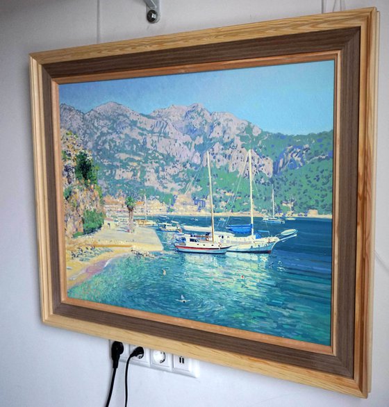 Yachts in the Turunc Koyu harbor