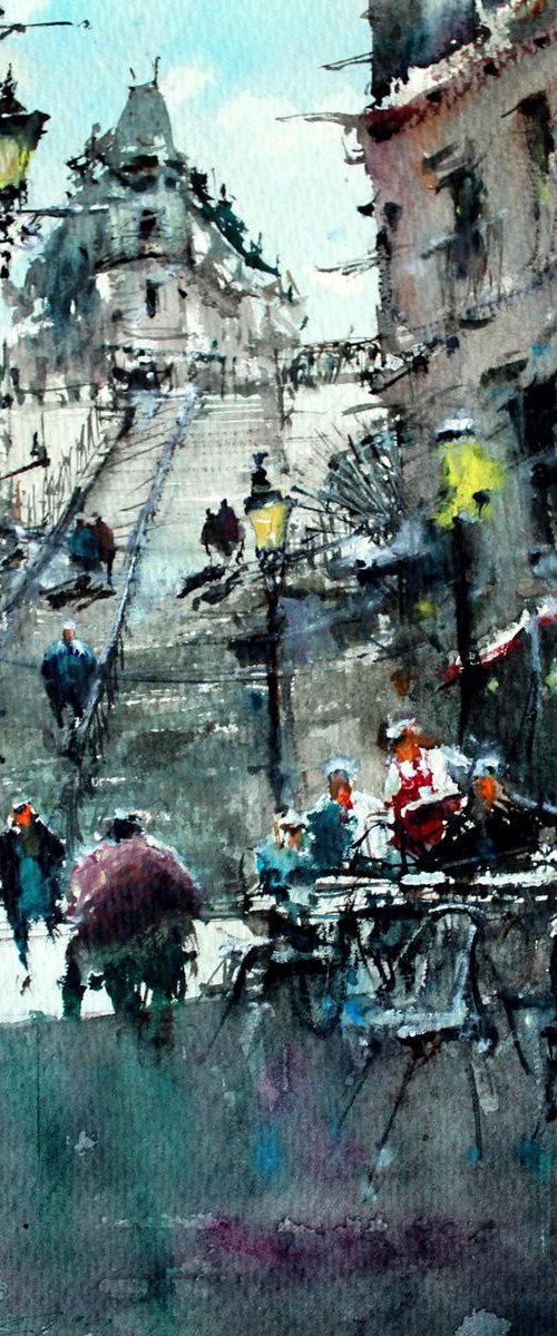 This morning, breakfast on Montmartre by Maximo Damico