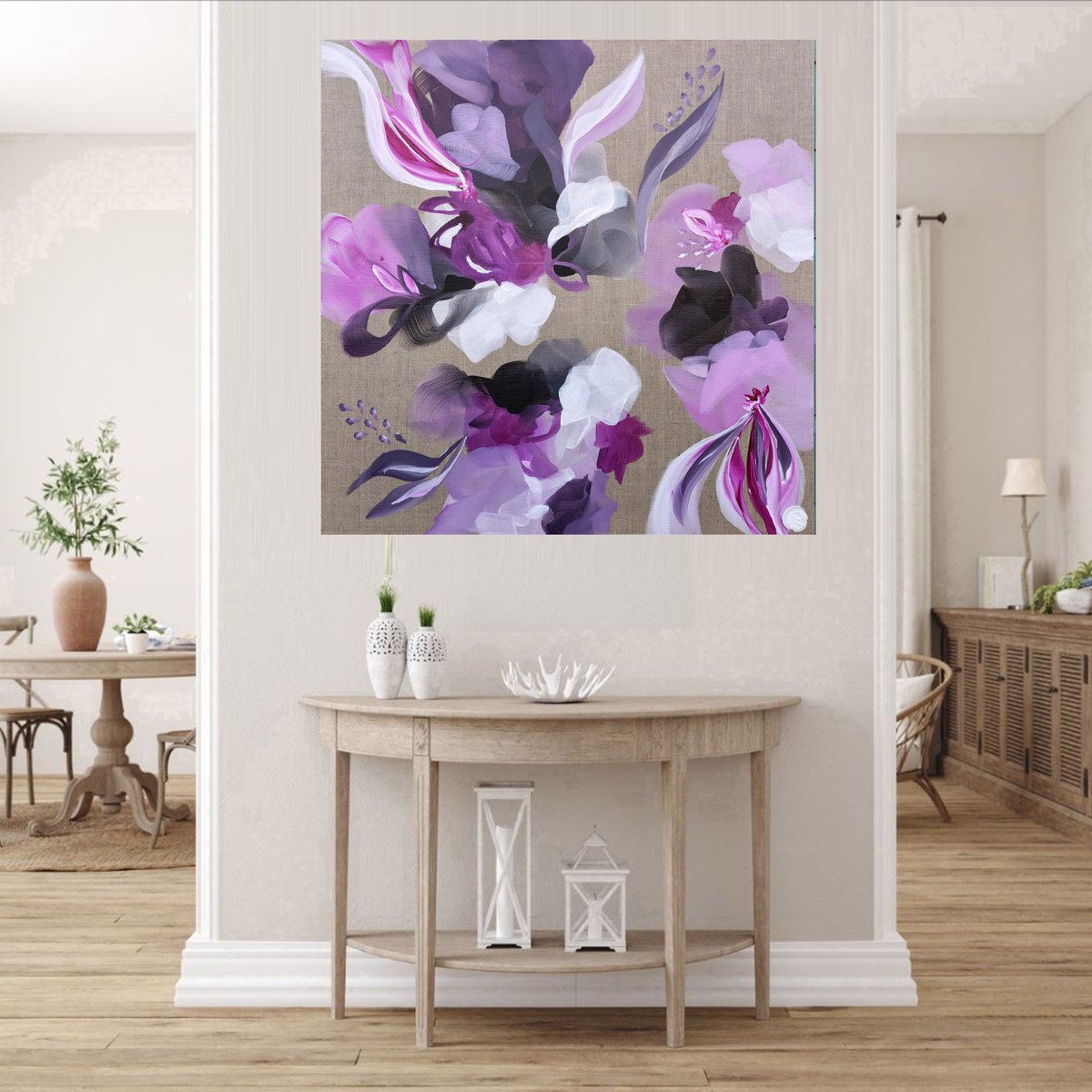Peony Blush By Susan Wooler, 24 X 24, Artwork For Sale On Artfinder