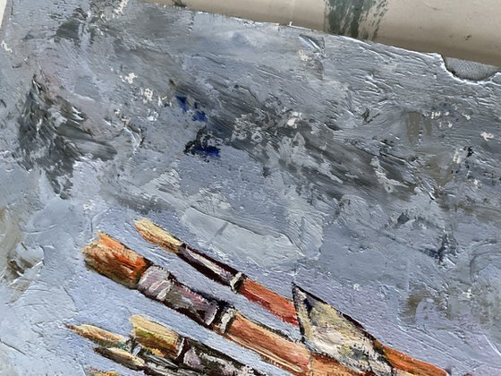 Artist"s paint brushes.