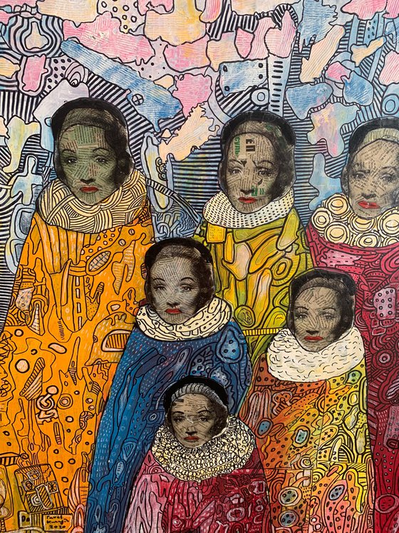 Six portraits of Marlene Diet
