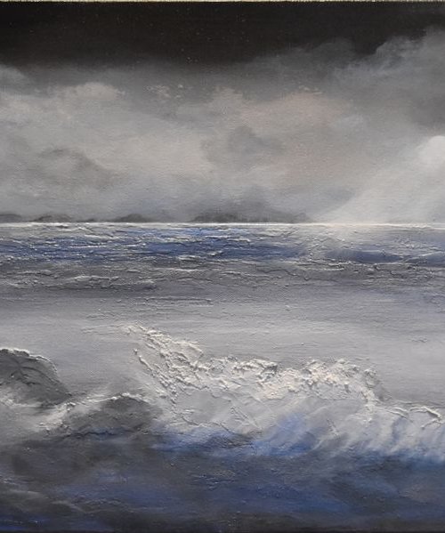 The Sun Will Shine Again Seascapes Ocean paintings Wave paintings Clouds by Tamara Bettencourt