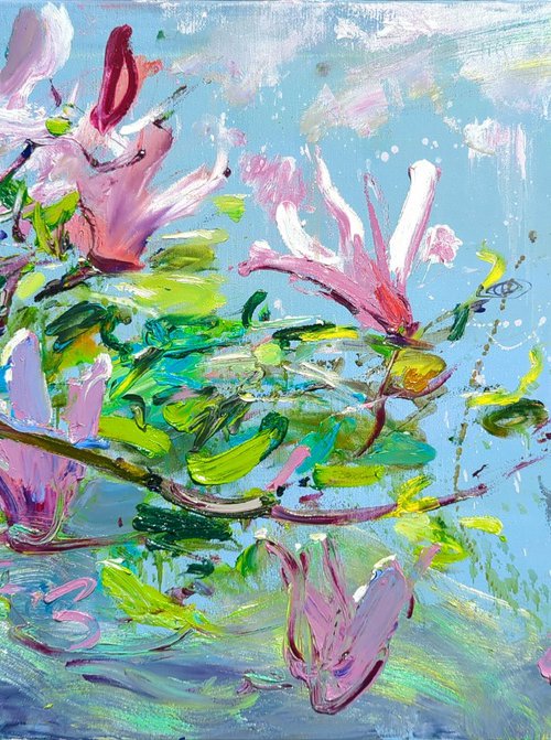 Beautiful magnolia by Helen Shukina