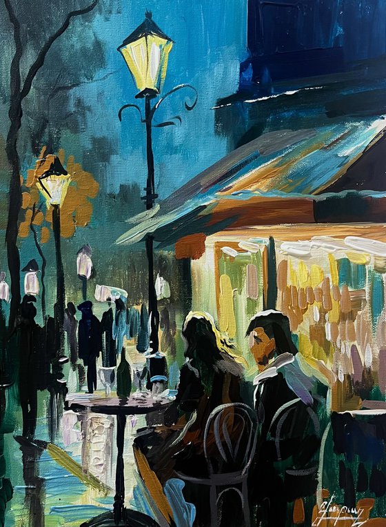 Café in the Evening Light