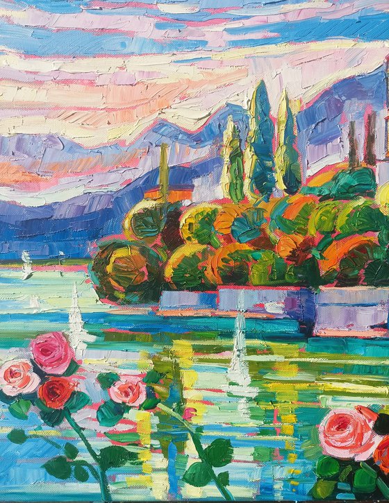 Tender roses at Lake Como