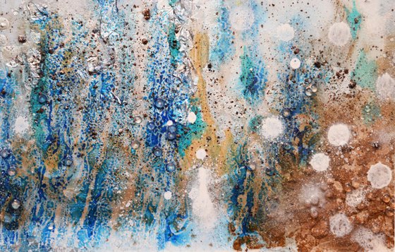 Rain / 80 cm x 40 cm  Abstract Office Home Decor