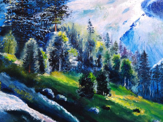 Blue lake