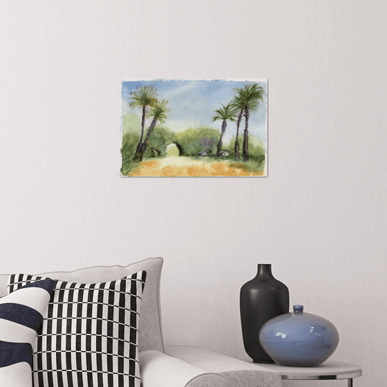 Landscape with palms