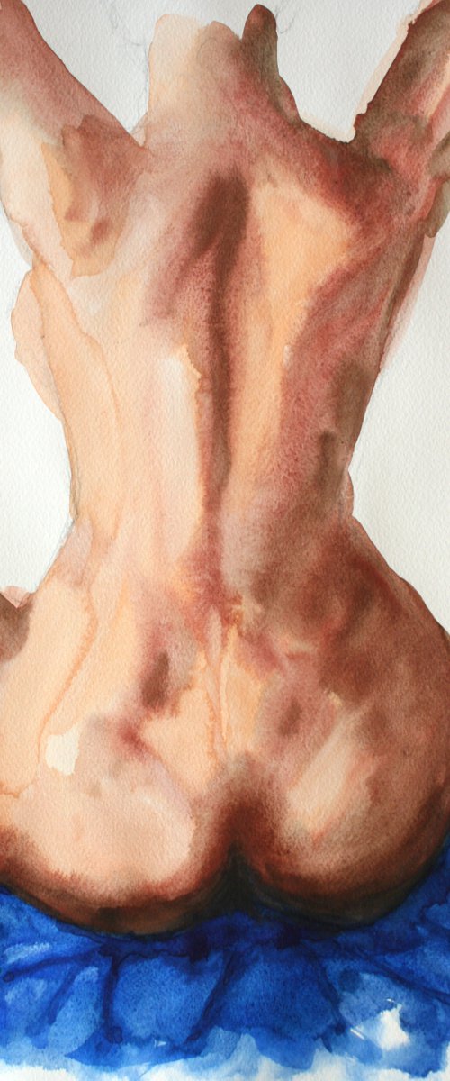 Grace XIII. Series of Nude Bodies Filled with the Scent of Color /  ORIGINAL PAINTING by Salana Art Gallery