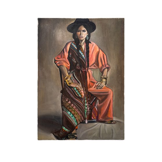 Portrait of an Andean Woman