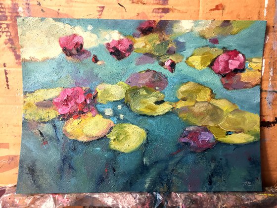 Water lilies Oil Painting