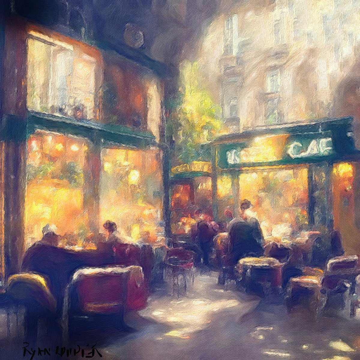 Cafe in Paris -Montmatre-? by Ryan Louder