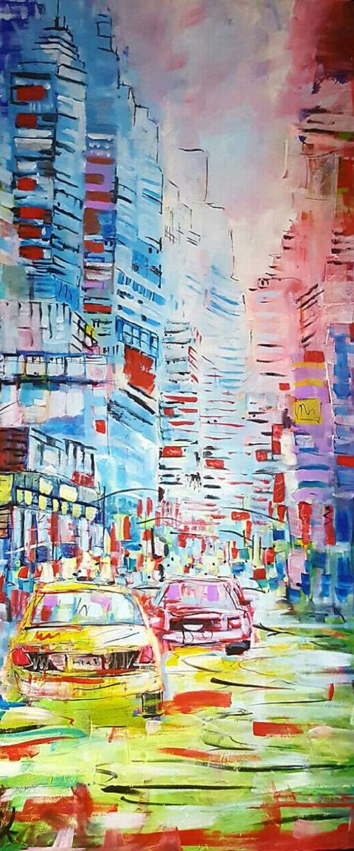 N34 City Tokio large canvas 100x150cm by Lukasz Lepik