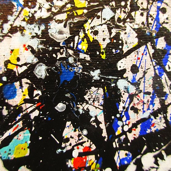 CONVERGENCE 2,  POLLOCK MODEXL,  framed