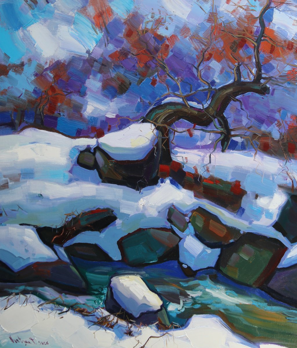 Winter Day By Tigran Avetyan, 24 X 28, Artwork For Sale On Artfinder