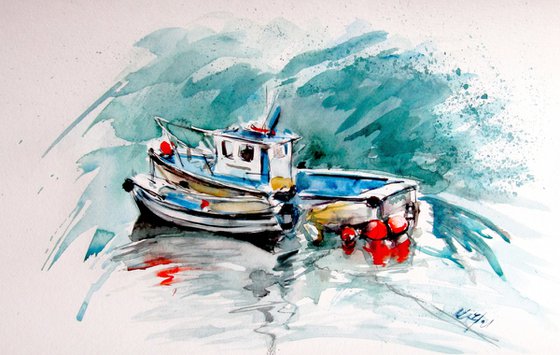Shore with boats