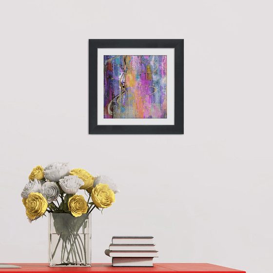 Abstraction #9 - Framed and ready to hang - original abstract painting