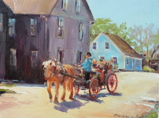 Summer ride in Lunenburg (12×16")