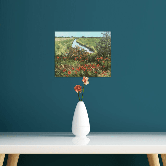 Landscape with poppies 5