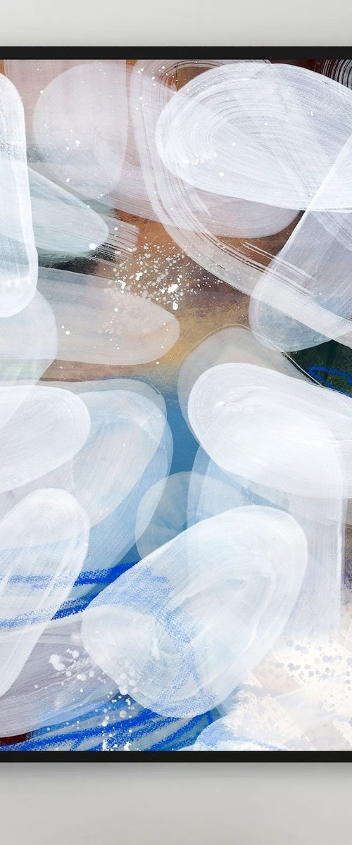 minimal abstract - Where I disappear 03 by Poovi Art