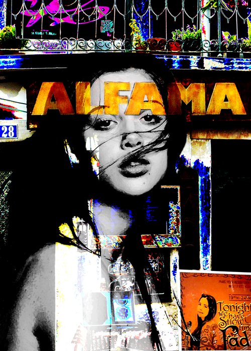 Night Spirit of Alfama in Lisbon by Alex Solodov