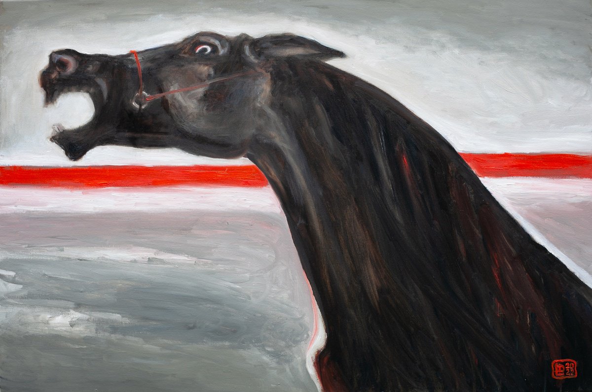Angry Horse by Liudmila Pisliakova