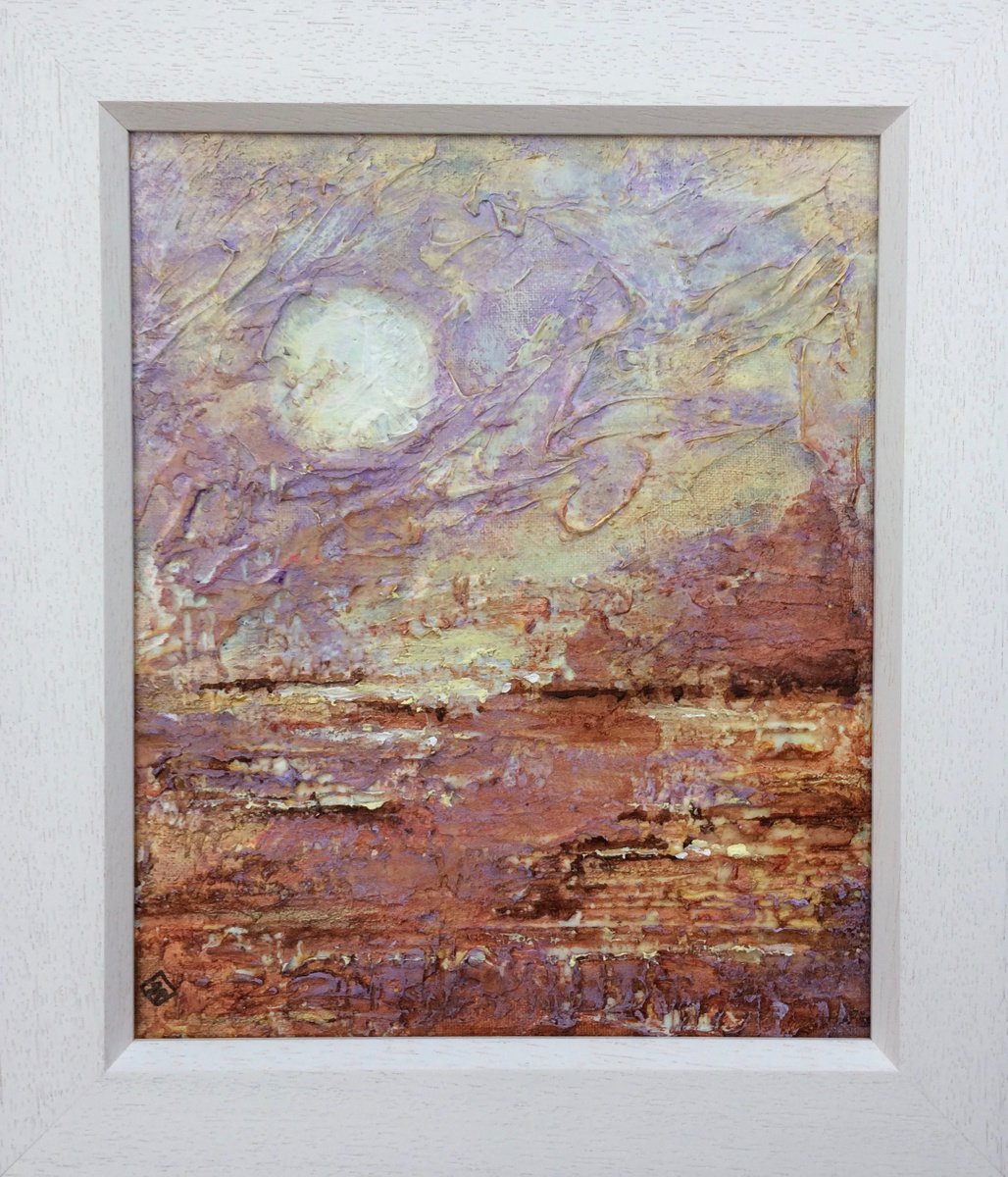 Pale Moon Rising - Framed painting by Lynn Presland