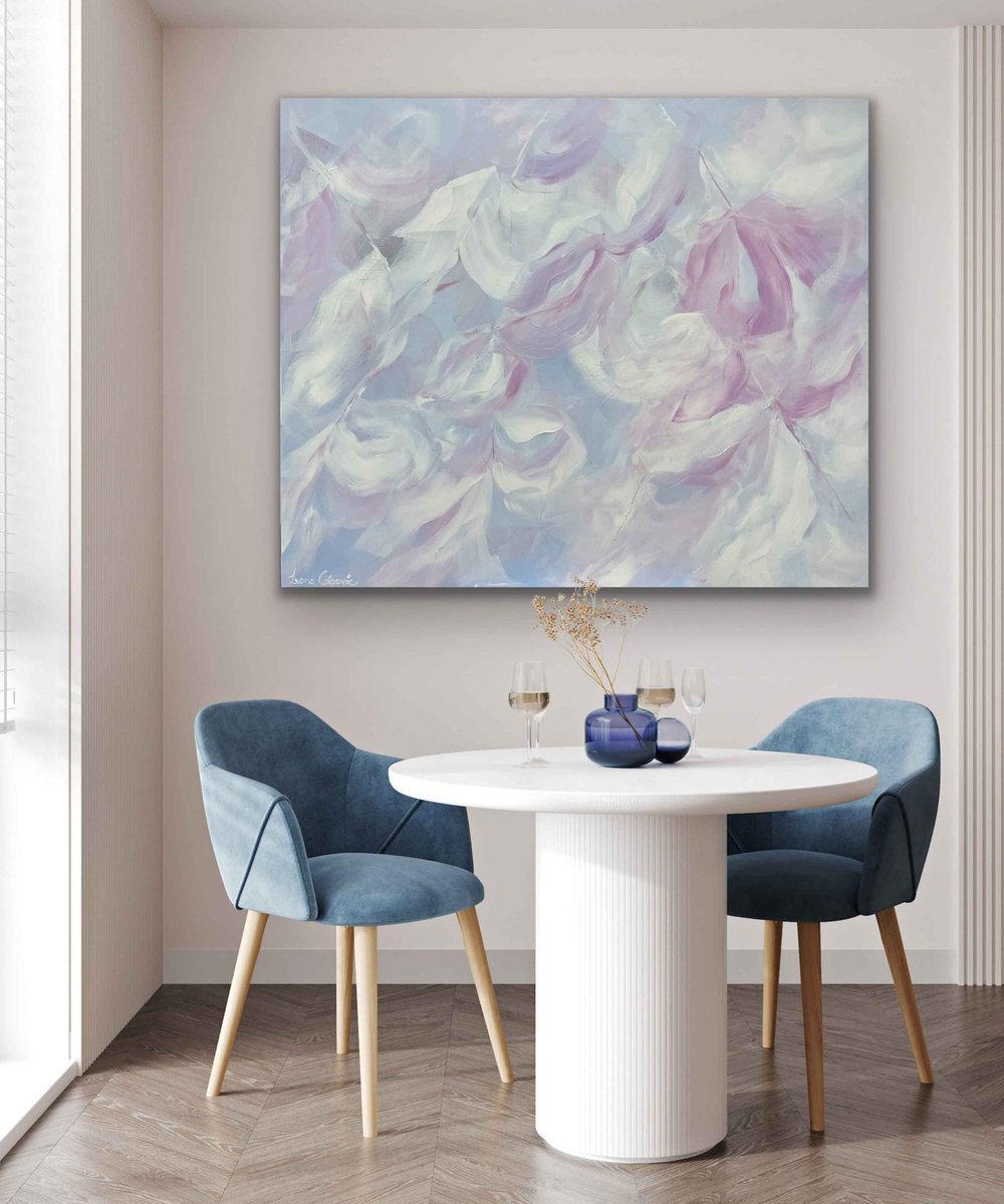 Abstract Acrylic Painting By Ivana Gigovic, 47 X 39, Spring Delight No 25, Original Artwork