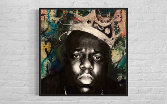 Notorious Biggie, original large painting