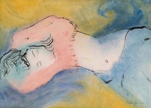 Her nap by Marcel Garbi