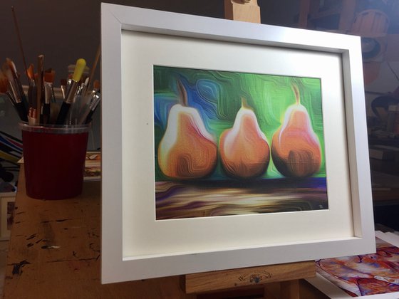 ‘Not a pear’ - art on silk