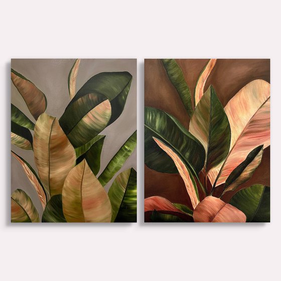 Leaves Diptych