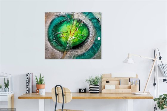 Expansion 7846 3D textured abstract painting on canvas