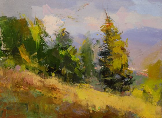 Landscape Oil Painting " Forest Brides " ( 434l15 )