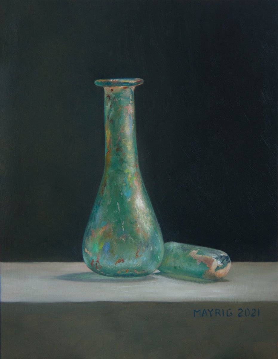 Photorealistic Still Life Oil Painting By Mayrig Simonjan, 9 X 13", Anointing, Original Artwork