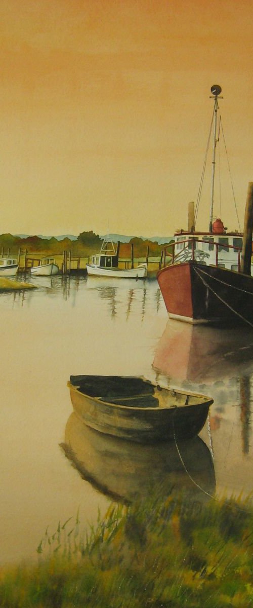 Evening Harbour by Silvie Wright