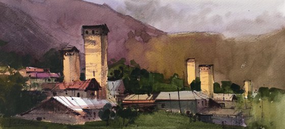 Sketch.  Svaneti