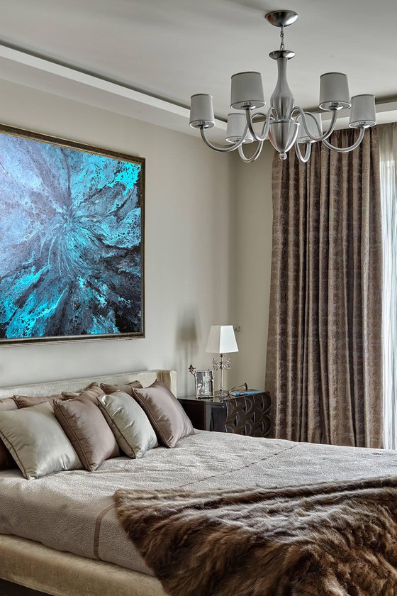 Sea Flower — Deep Ocean Resin Abstract